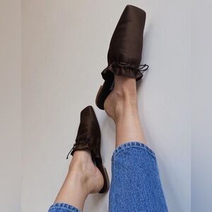 Sleeper The Puff Satin Slippers NWT